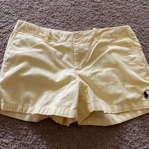 Polo shorts yellow